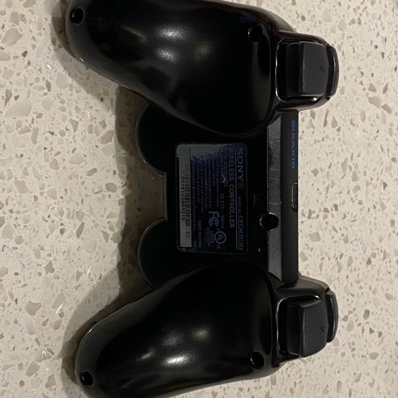 OEM Sony PlayStation 3 PS3 Dualshock Sixaxis Wireless Controller CECHZC2U Black - Picture 7 of 8